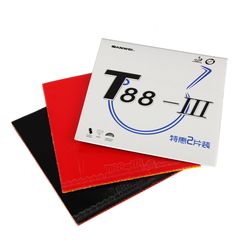 Table Tennis Xiom Rubber - 1 Red 1 Black Original SANWEI