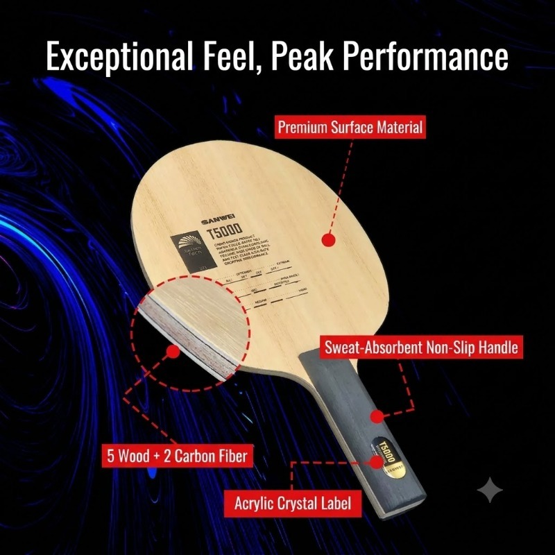 1pcs SANWEI T5000 Table Tennis - Xiom Blade Table Tennis review and price