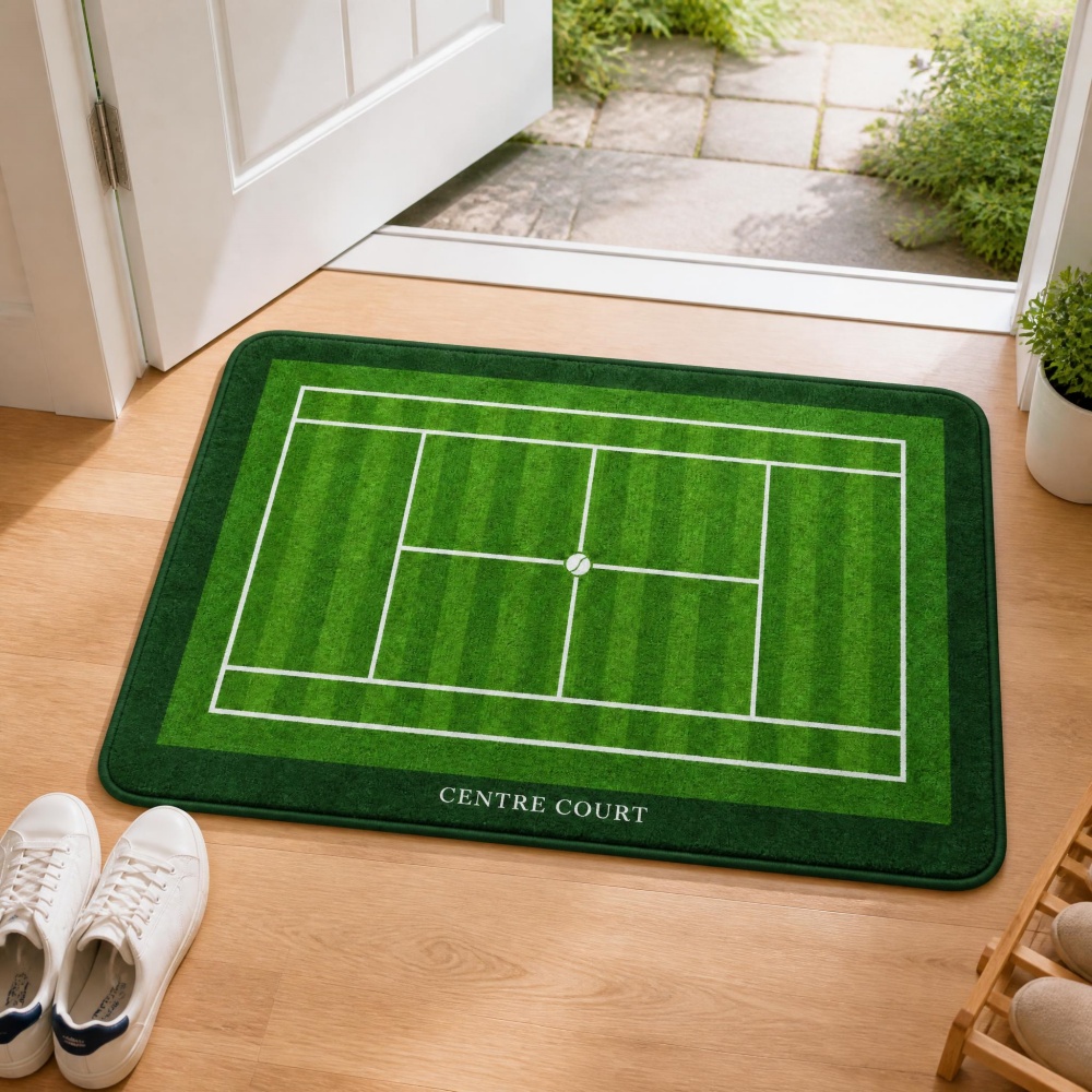 Green Grass Tennis Court Cryst - Table Tennis Footwork review and price